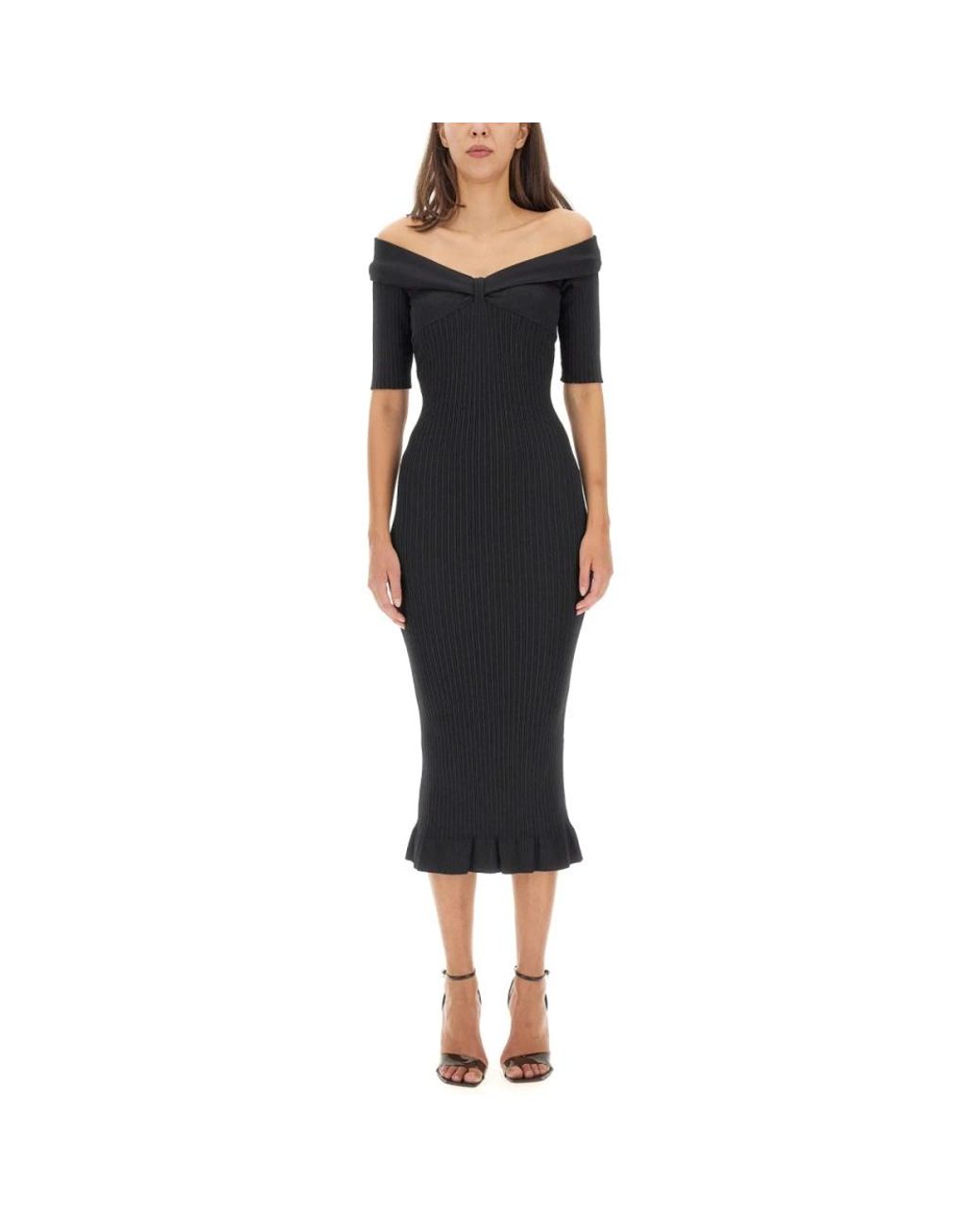 Philosophy Di Lorenzo Serafini Black Knitted Dresses
