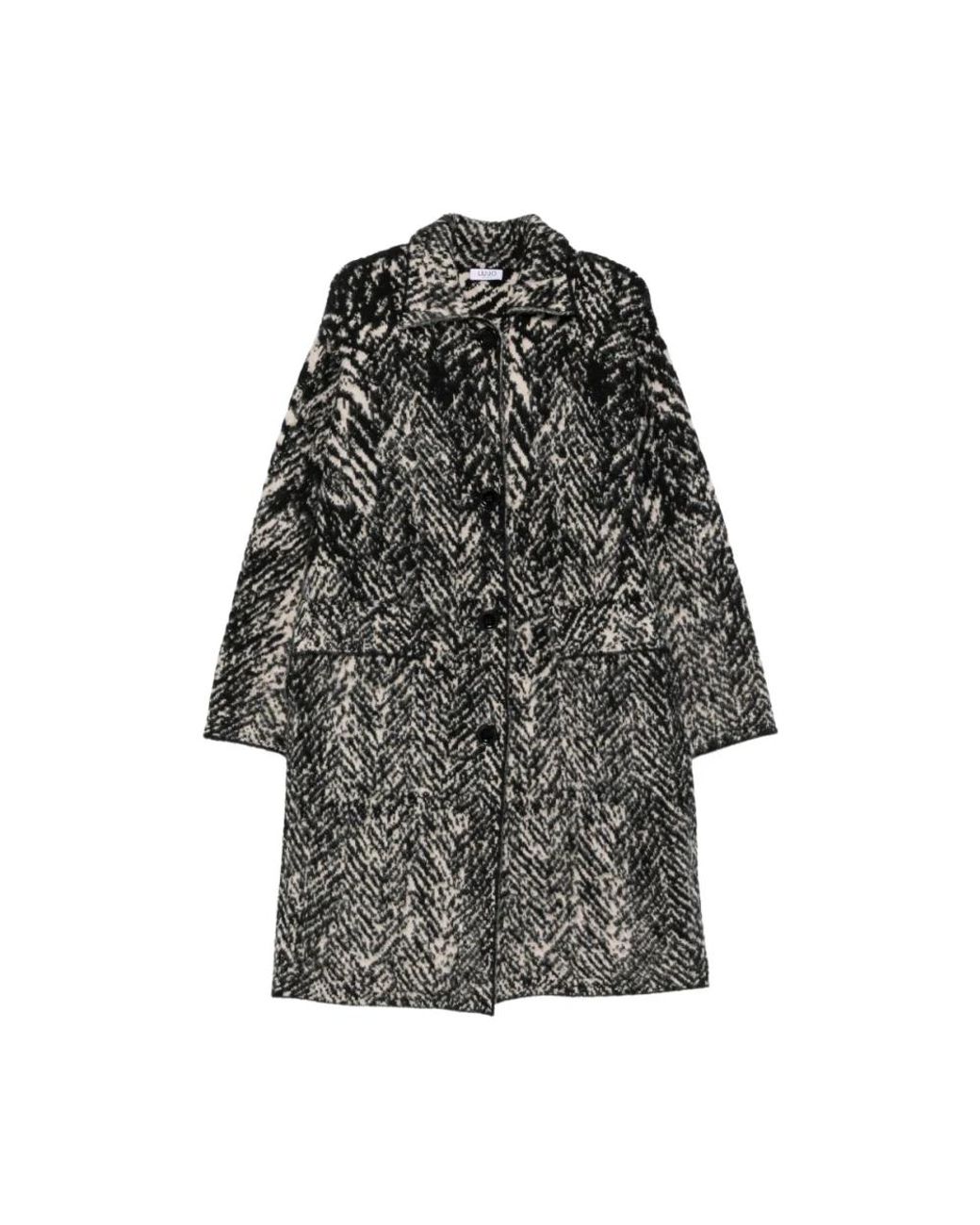 Liu Jo Black Single-Breasted Coats
