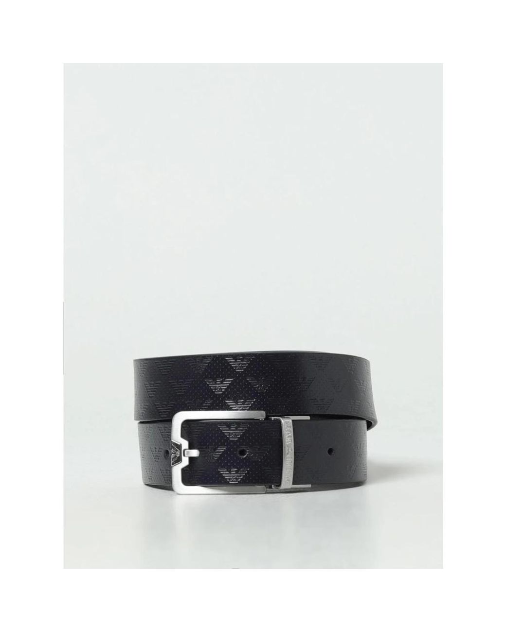 Emporio Armani Black Belts for men