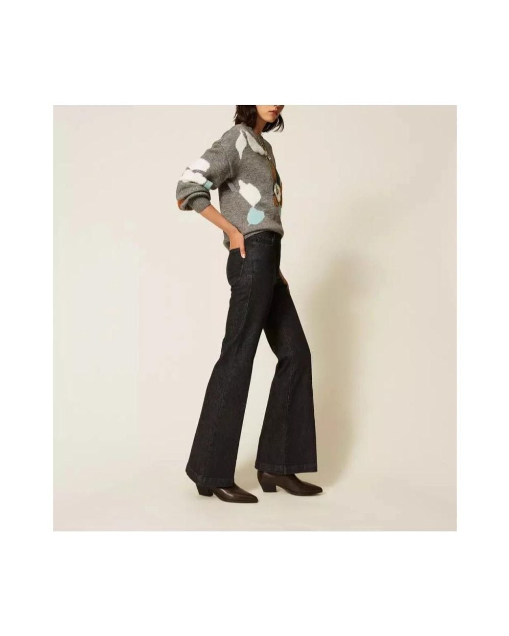 Twinset Black Wide Trousers