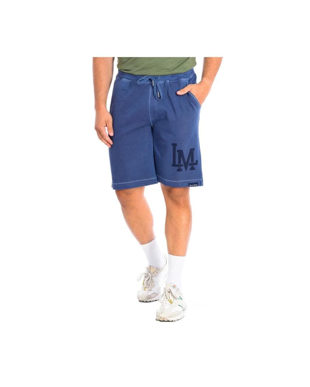 La Martina Blue Casual Shorts for men