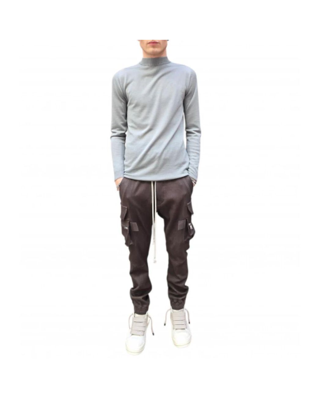 Rick Owens Gray Turtlenecks for men