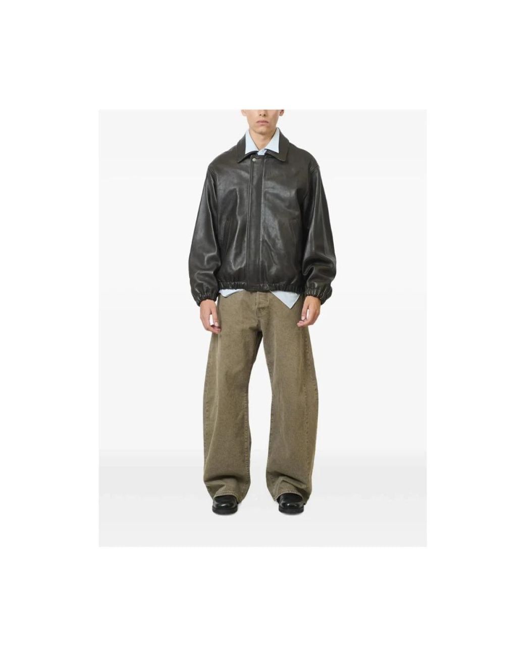 Leather Jackets Ssstein de hombre de color Gray