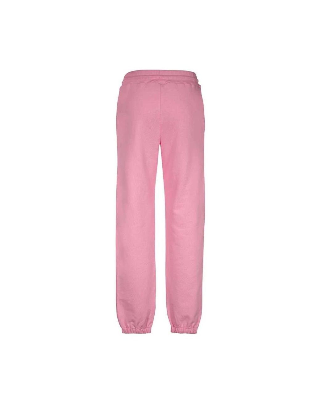 MSGM Pink Baumwoll logo sweatpants