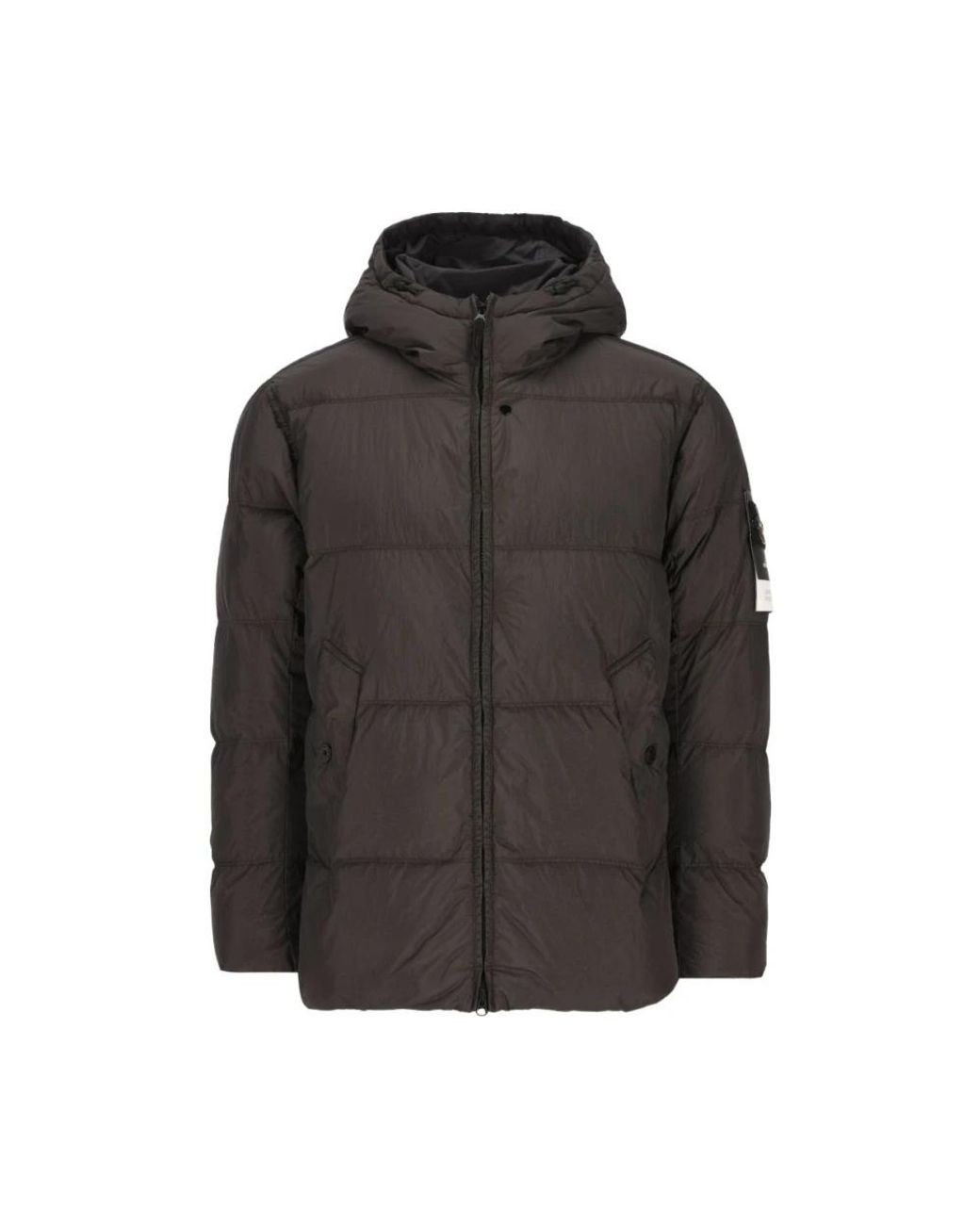 Stone Island Black Winter Jackets for men