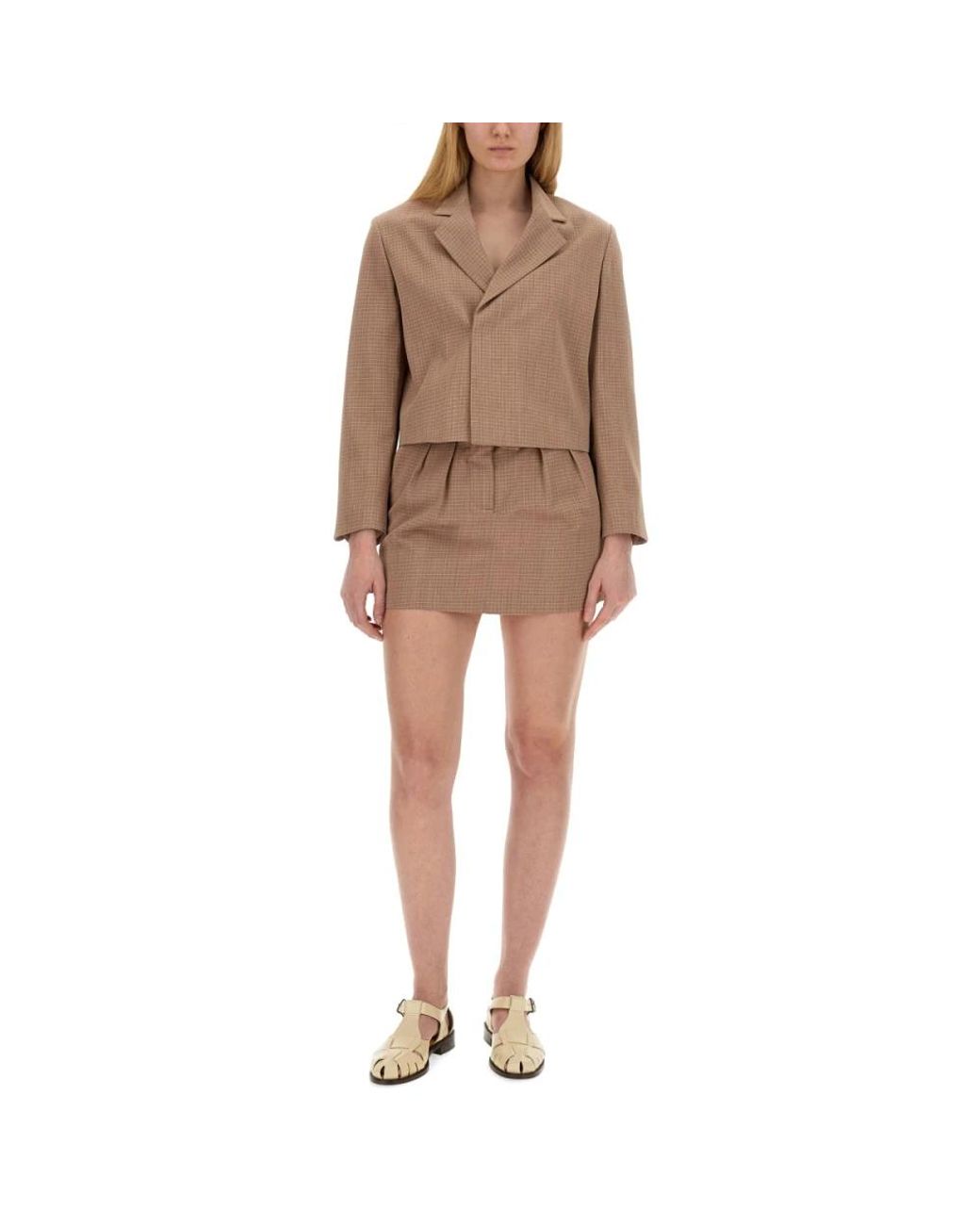 Alysi Brown Short Skirts
