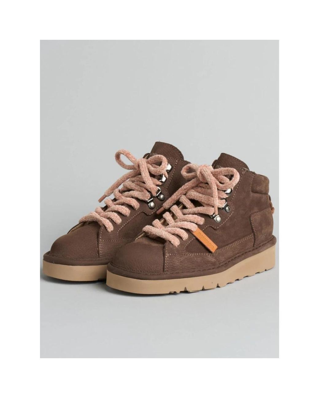 Pànchic Brown Lace-Up Boots