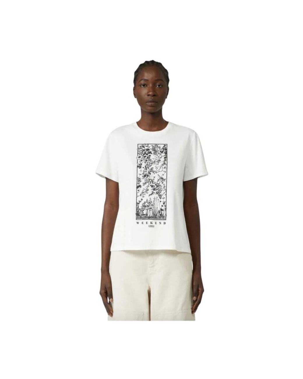 T-Shirts Max Mara de color White