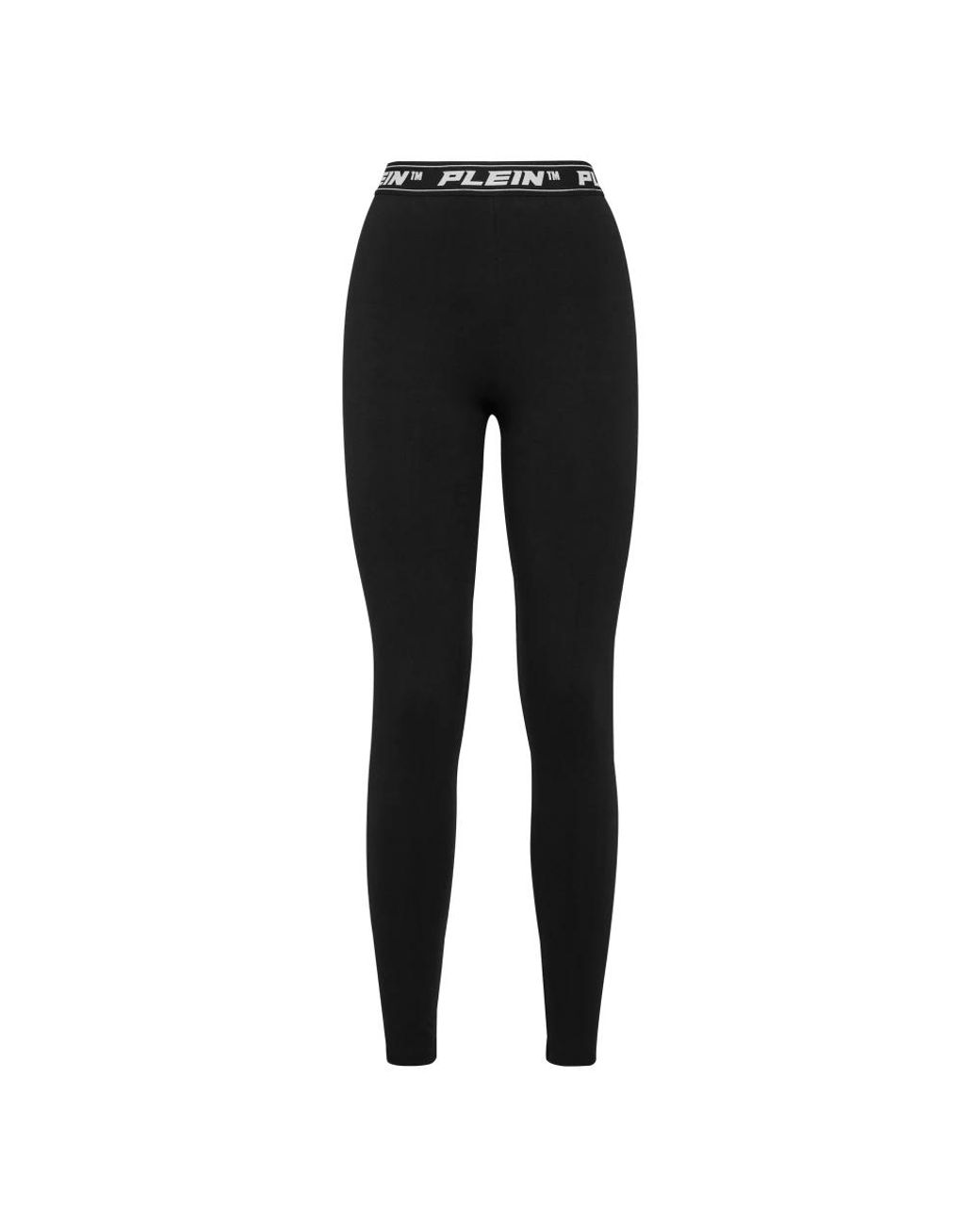 Philipp Plein Broeken ,Zwart ,Katoen Jogging Leggings in het Black