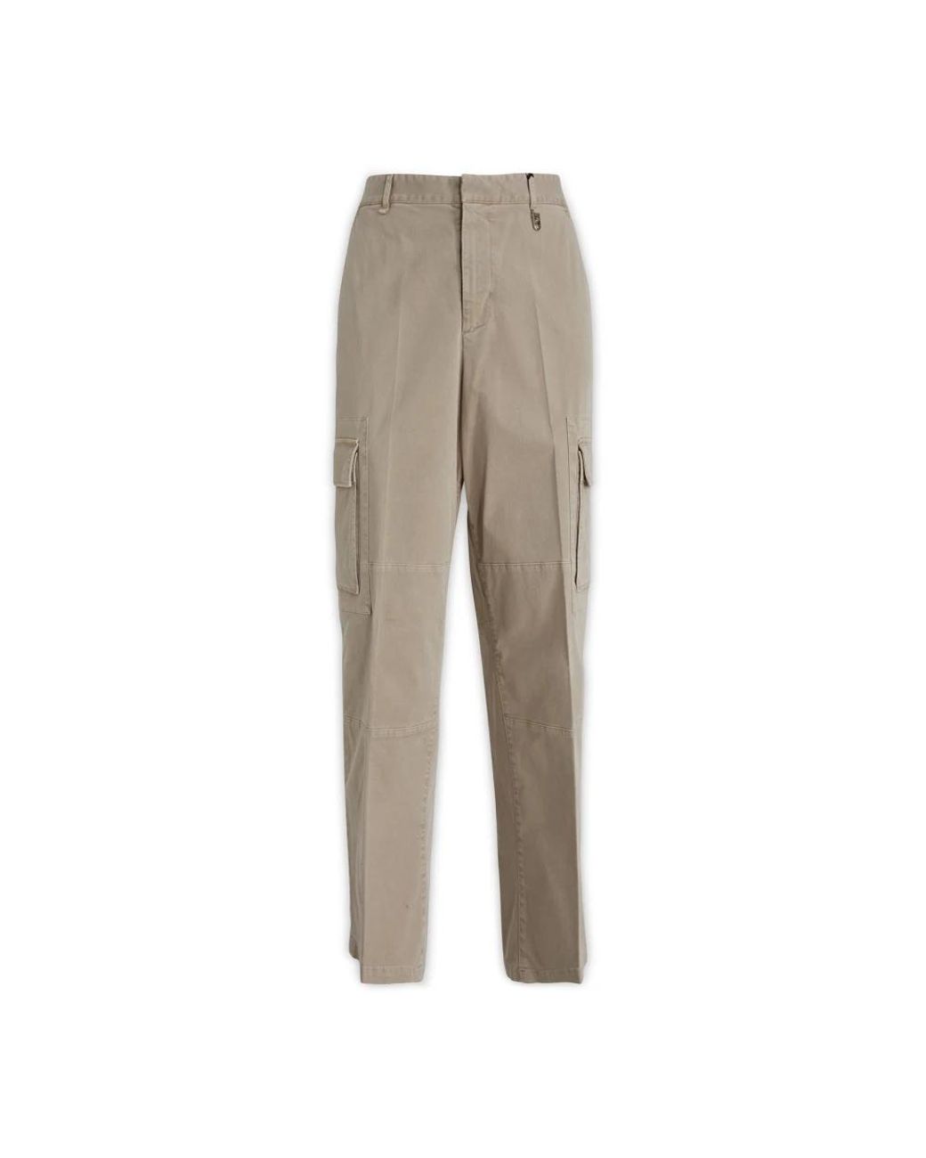 Fendi Gray Straight Trousers for men