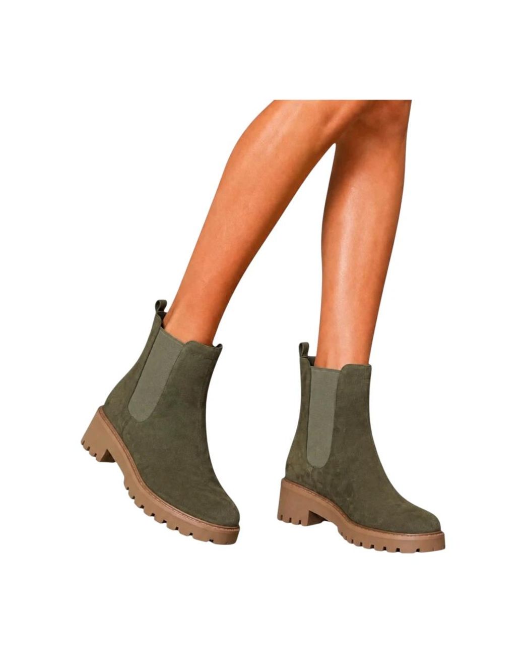 Michael Kors Green Chelsea Boots