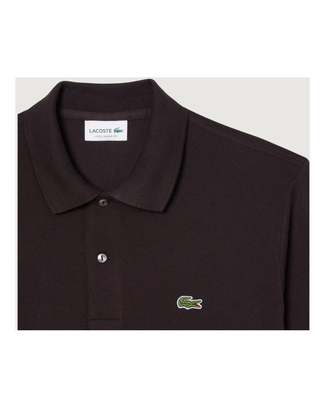 Lacoste Classic Fit L.12.12 Original Poloshirt in Black für Herren