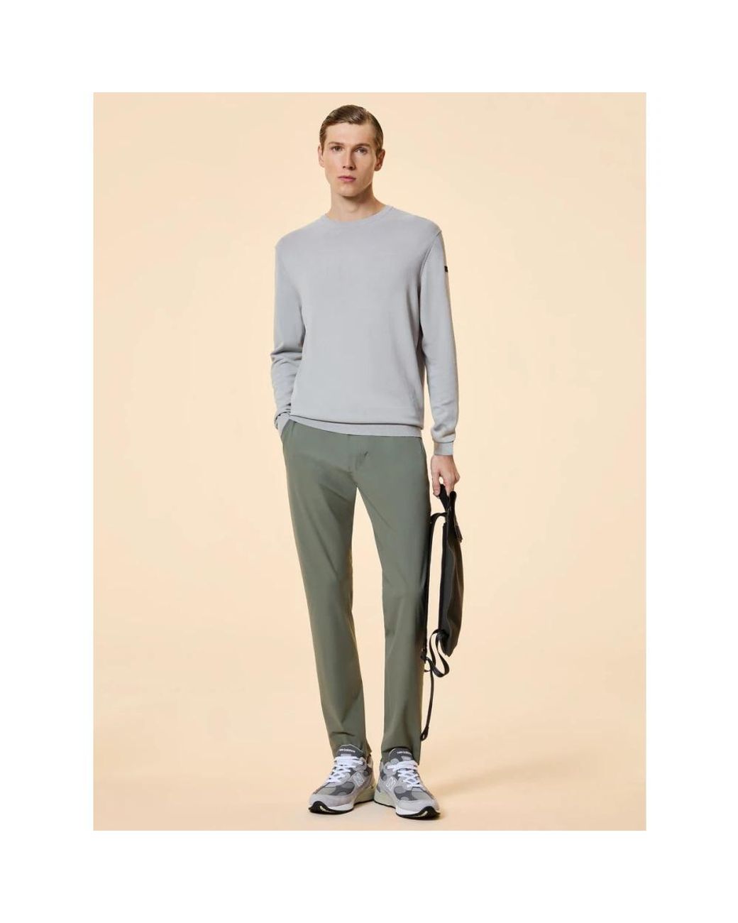 Rrd Gray Round-Neck Knitwear for men