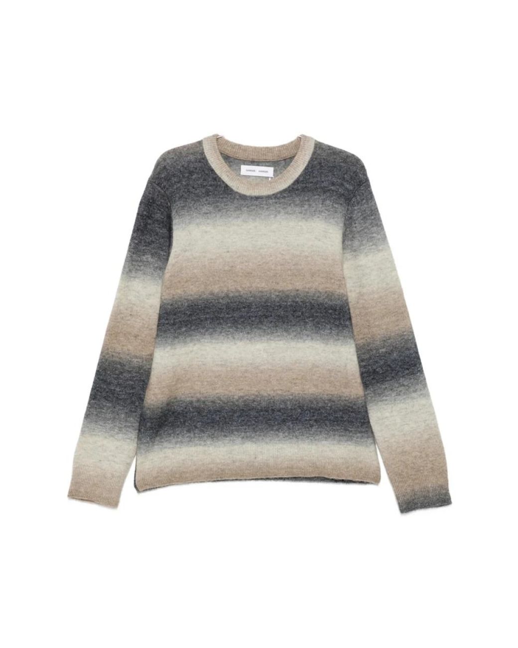 Samsøe & Samsøe Gray Round-Neck Knitwear for men
