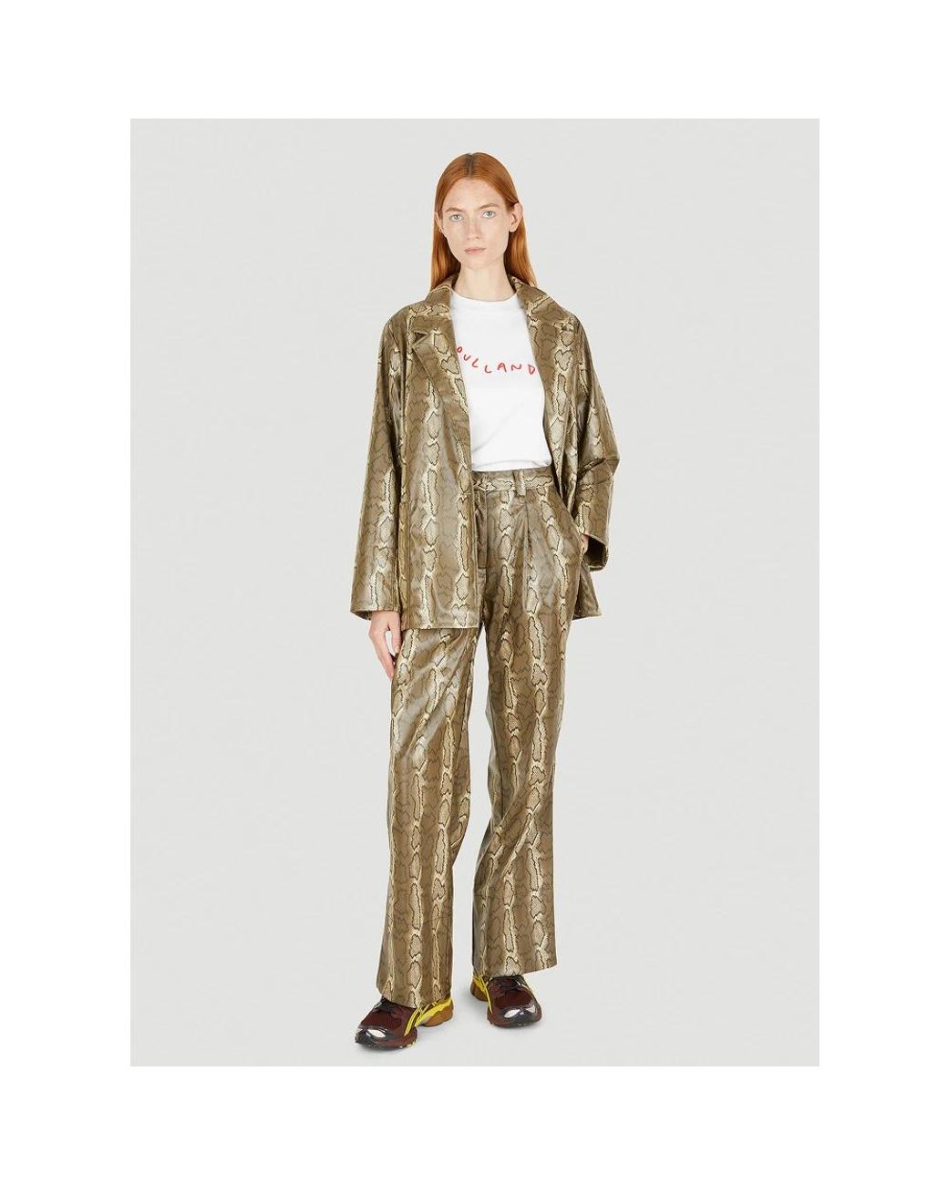Soulland Brown Wide Trousers