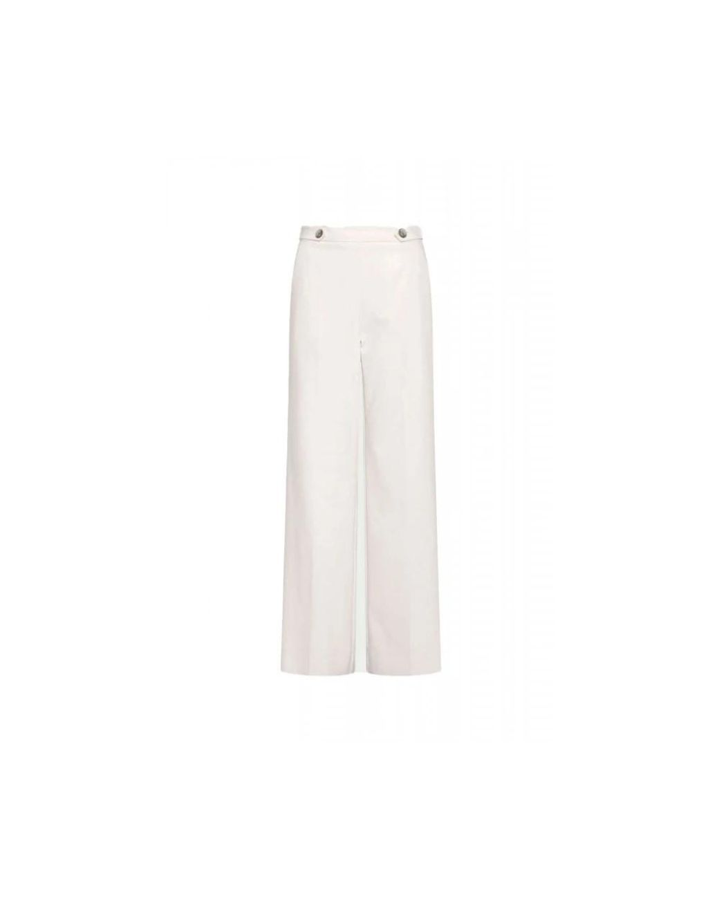 Marella White Wide Trousers