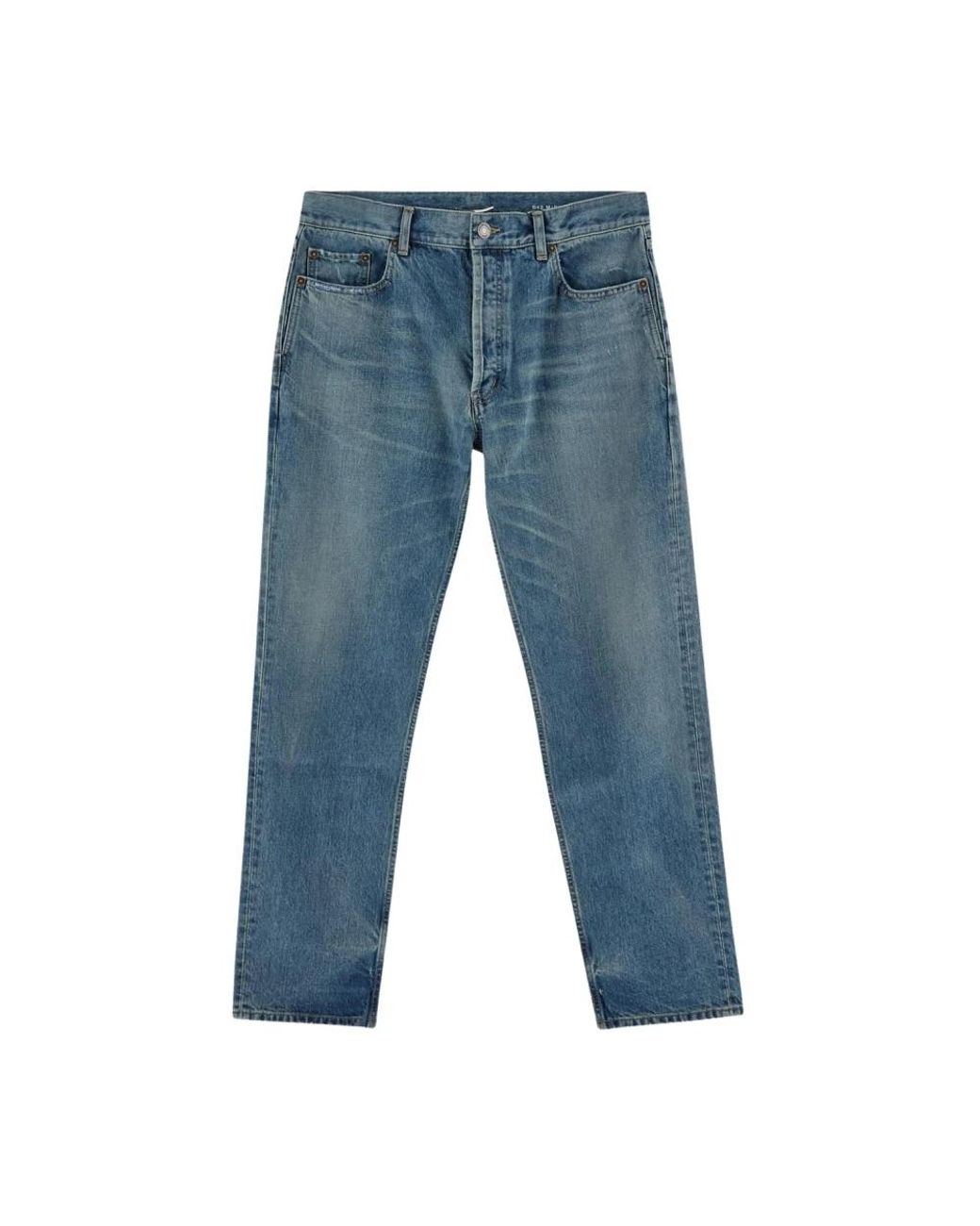 Saint Laurent Blue Straight Fit Jeans for men