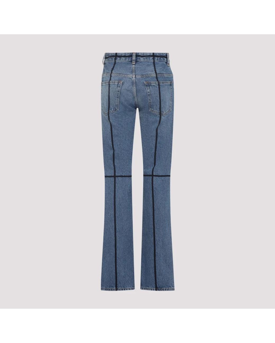 MM6 by Maison Margiela Blue Mid Cotton Jeans