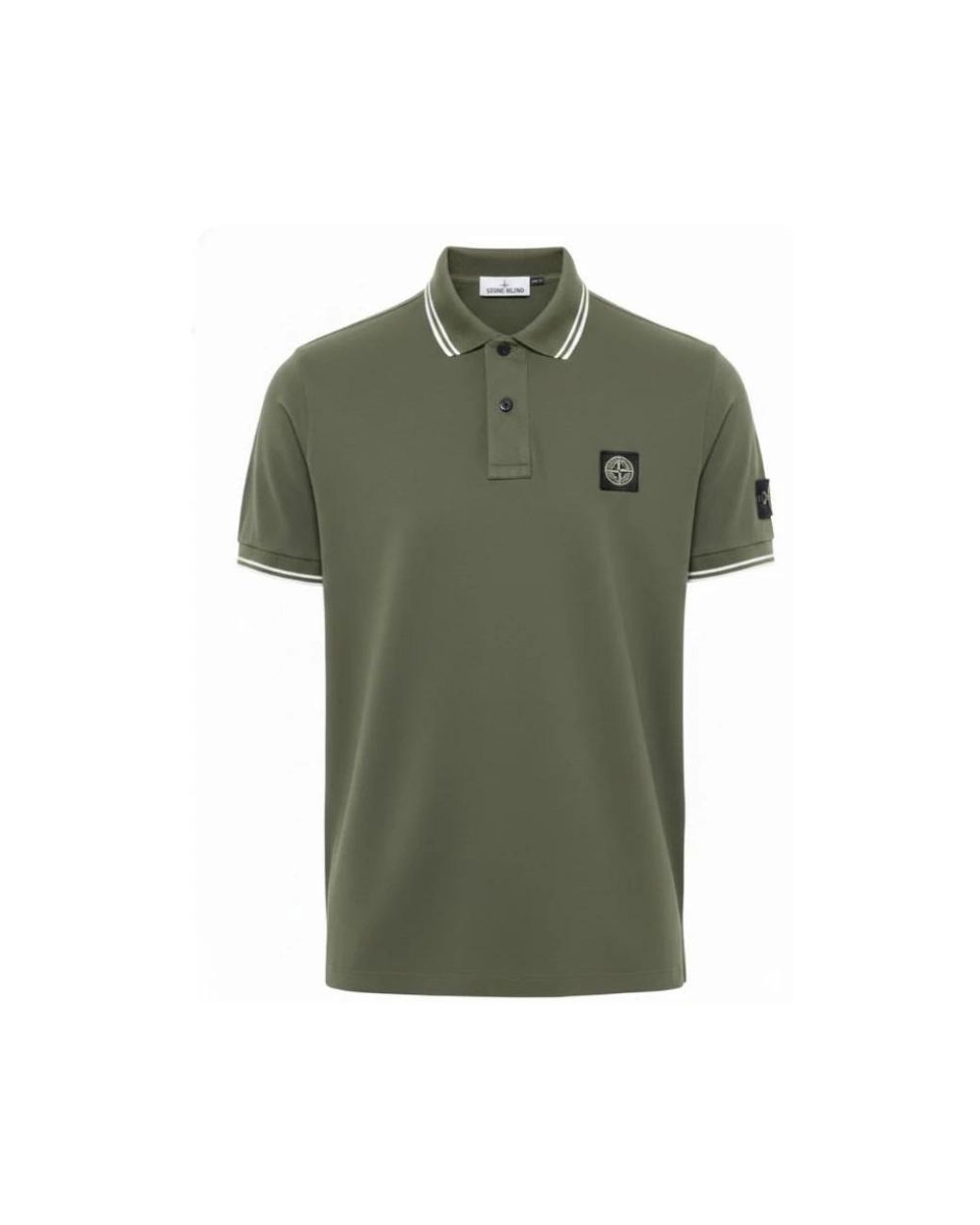 Stone Island Green Polo Shirts for men