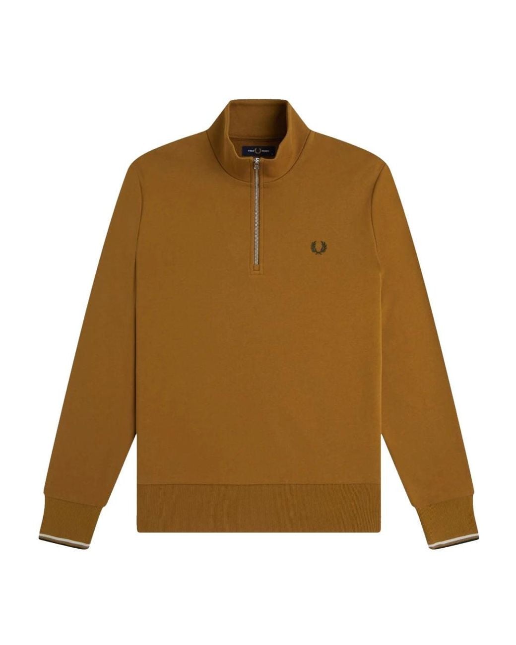 Fred Perry Brown Zip-Throughs for men