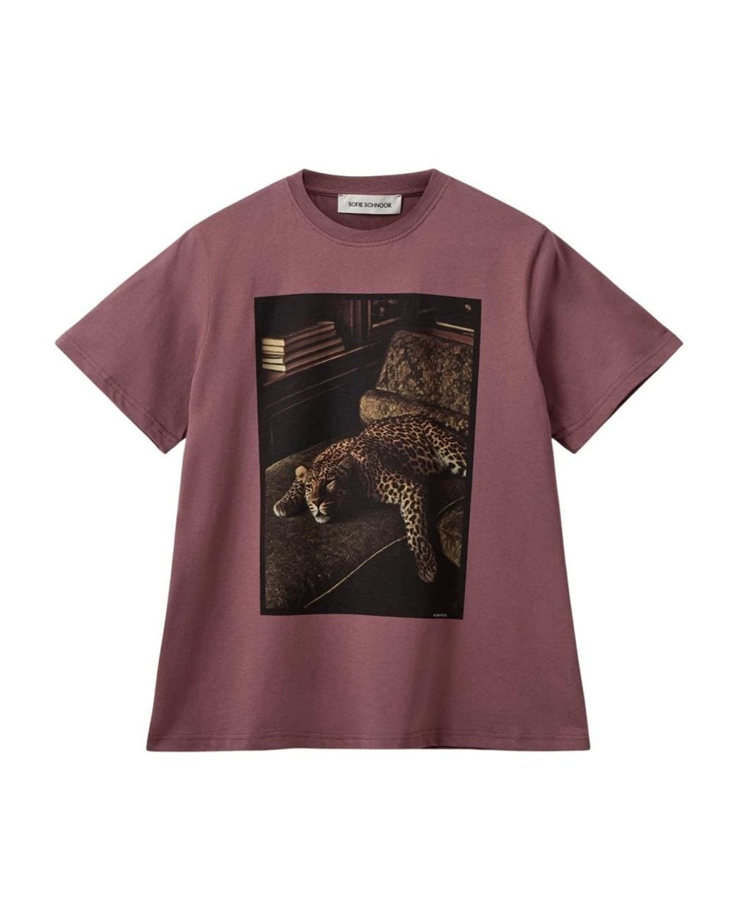 Sofie Schnoor Tops ,Paars ,Katoen Riversw Boxy T-Shirt in het Purple