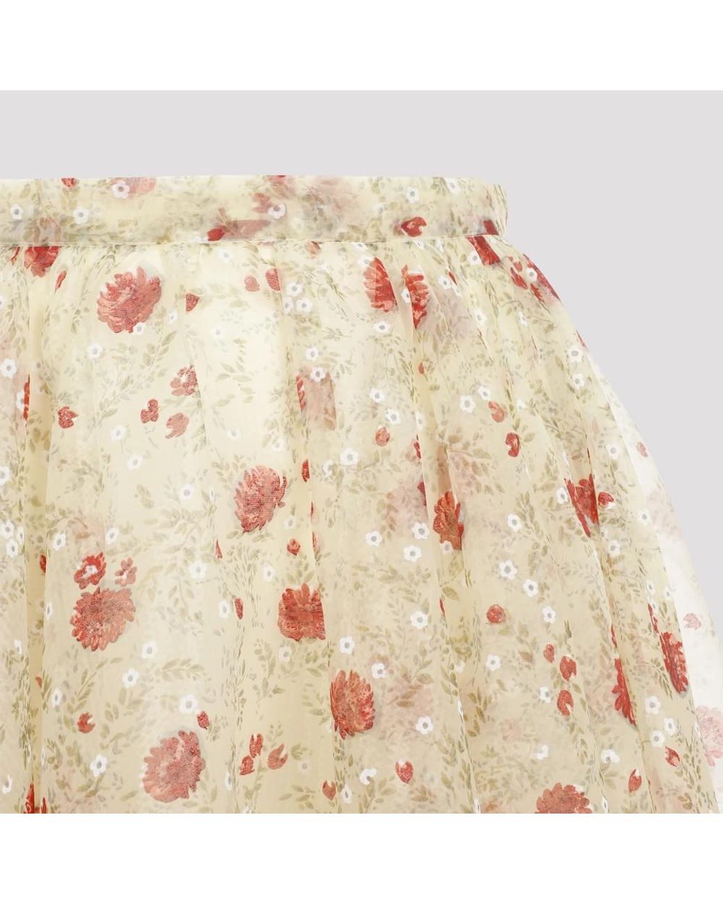 Prada Rokken ,Veelkleurig ,Polyester Chique Geel & Oranje Rok in het Natural