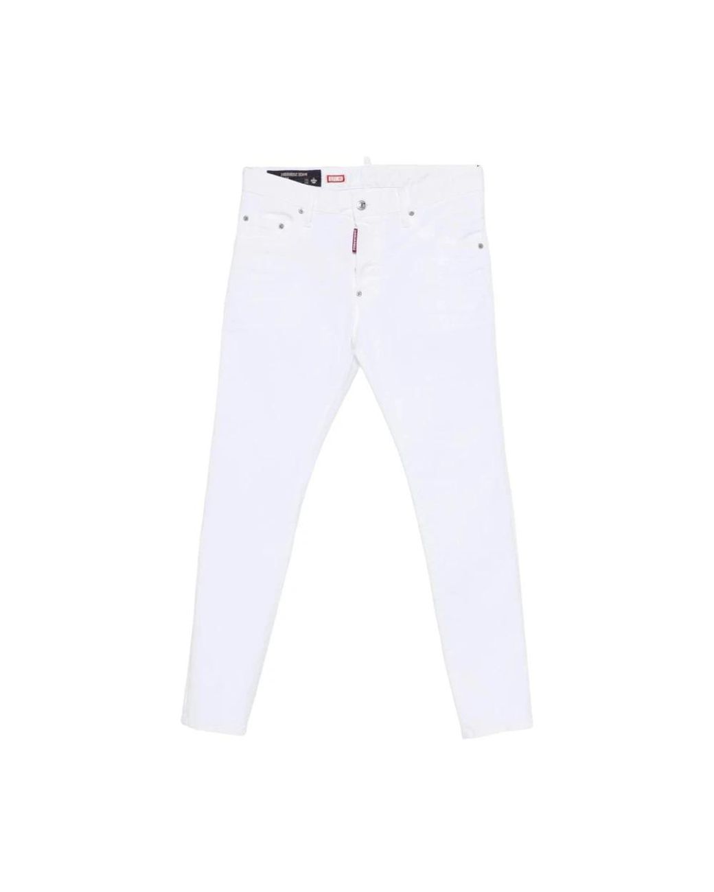 DSquared² White Skinny Jeans for men
