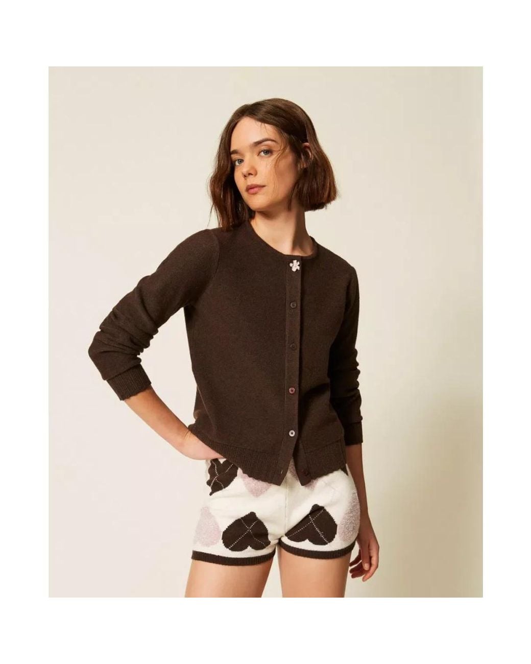 Twinset Brown Cardigans
