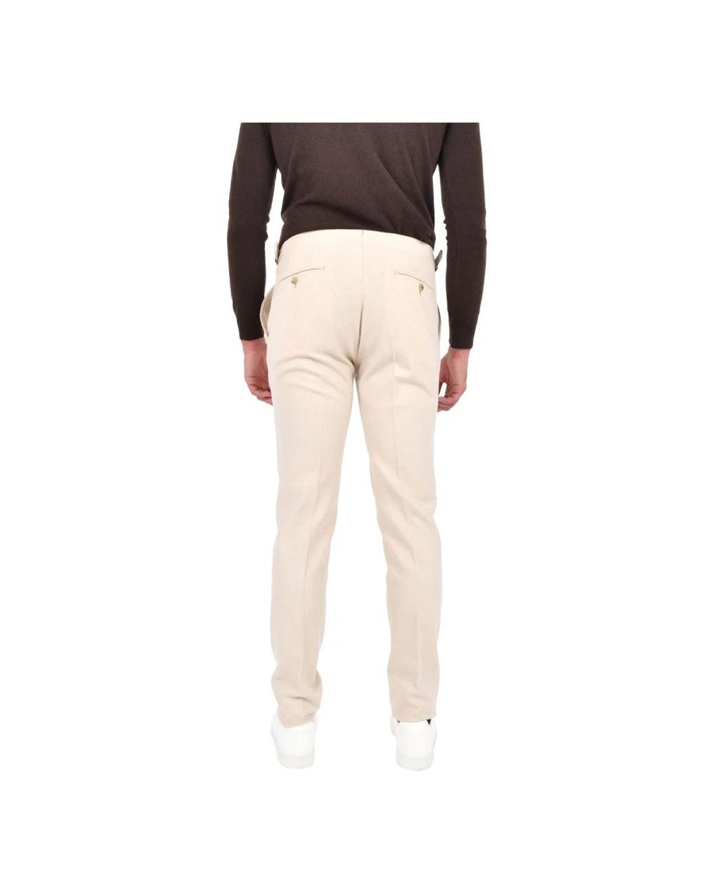 Franzese Collection Natural Slim-Fit Trousers for men