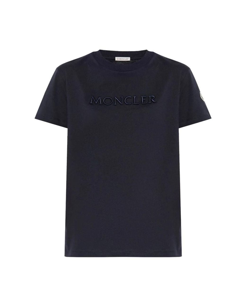 Moncler Blue T-Shirt With Logo