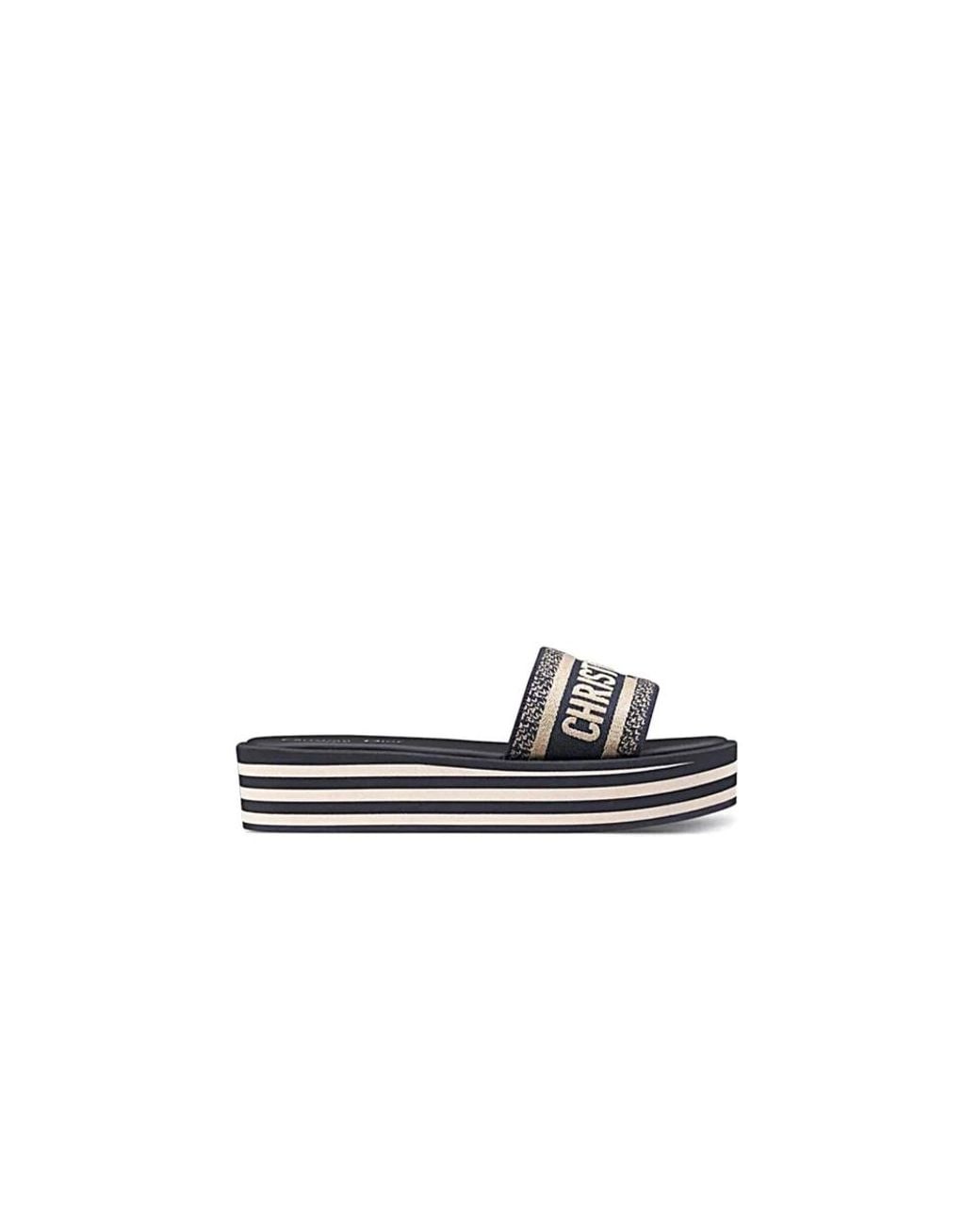 Dior White Sliders