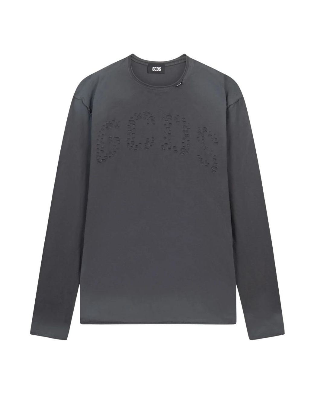 Gcds Gray Long Sleeve T-Shirts for men