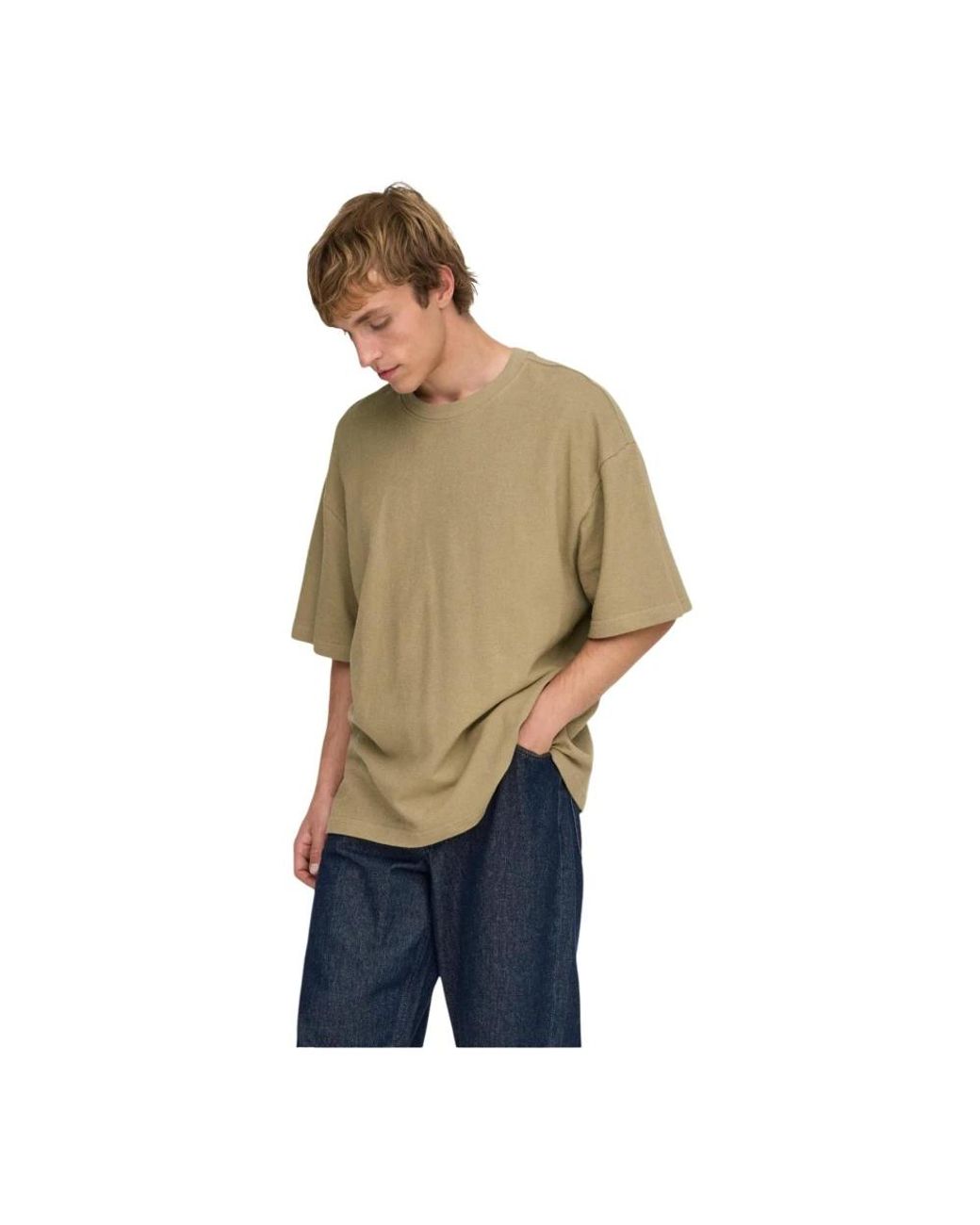 Only & Sons Natural T-Shirts for men