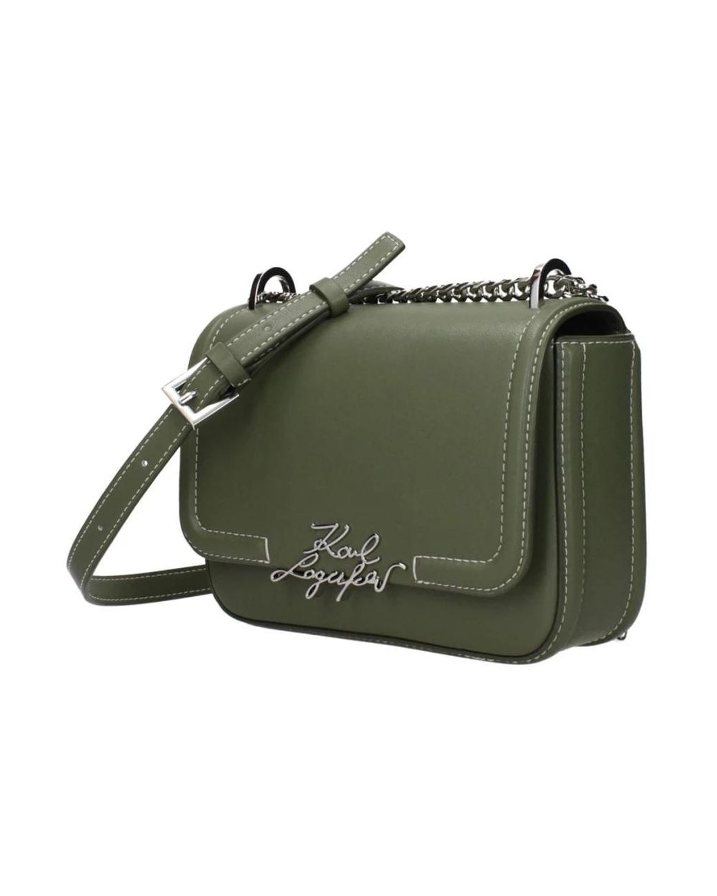 Karl Lagerfeld Green Cross Body Bags