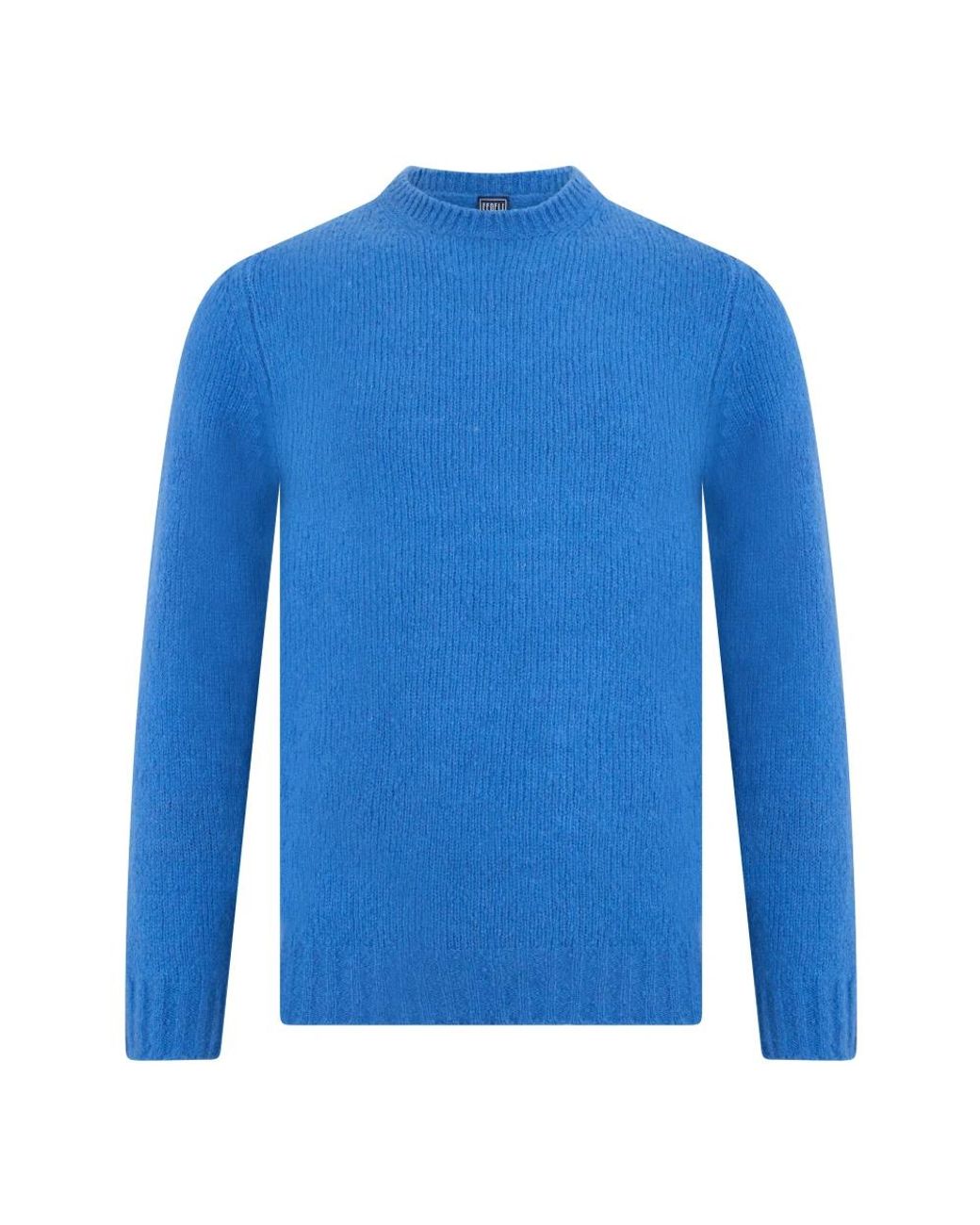 Fedeli Elegant Sweater in het Blue voor heren