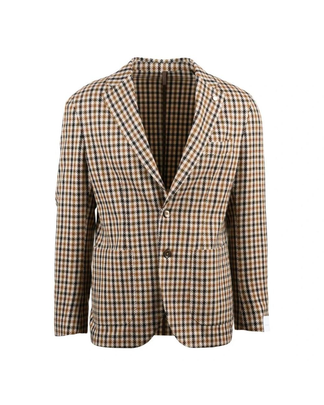 Luigi Bianchi Brown Blazers for men