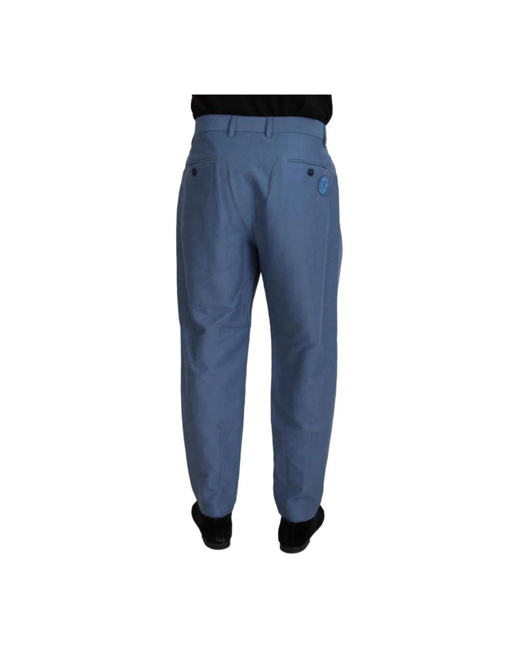 Dolce & Gabbana Blue Slim-Fit Trousers for men