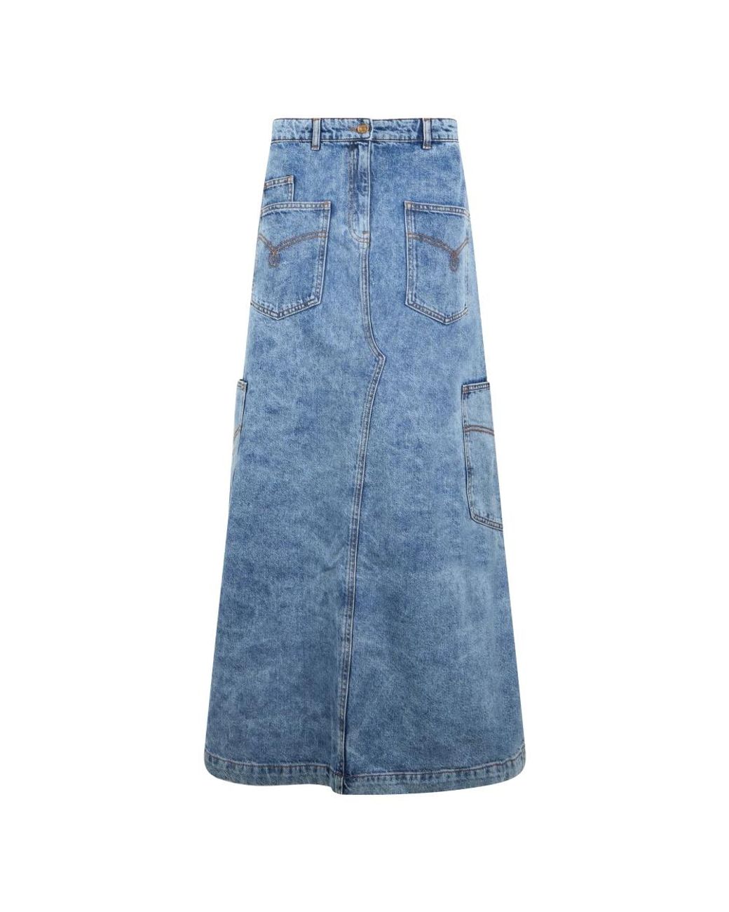Moschino Blue Denim Skirts