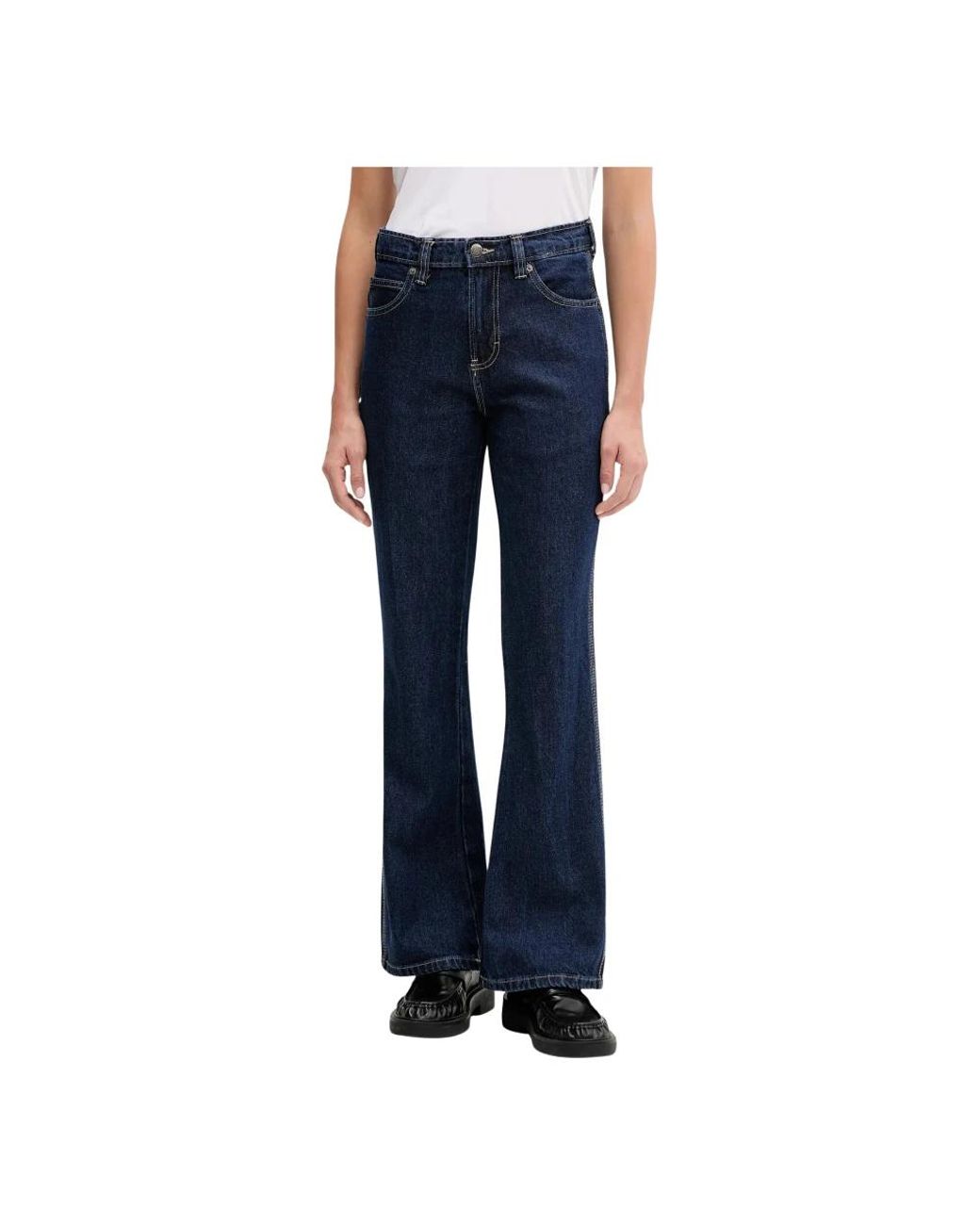 Dickies Flared Jeans in het Blue