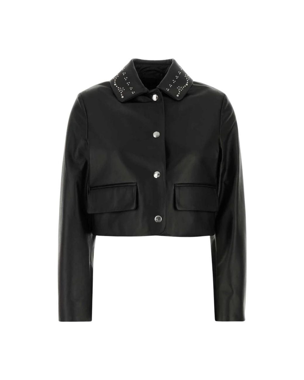 Marni Nappa Leren Jas in het Black