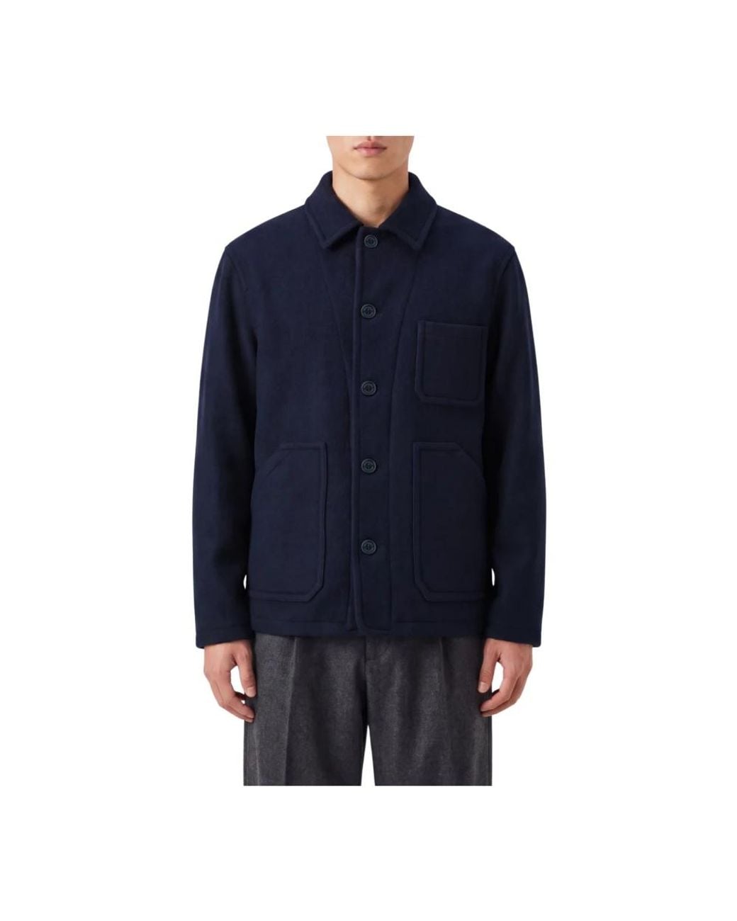 Brooksfield Wool Work Jacket in het Blue voor heren