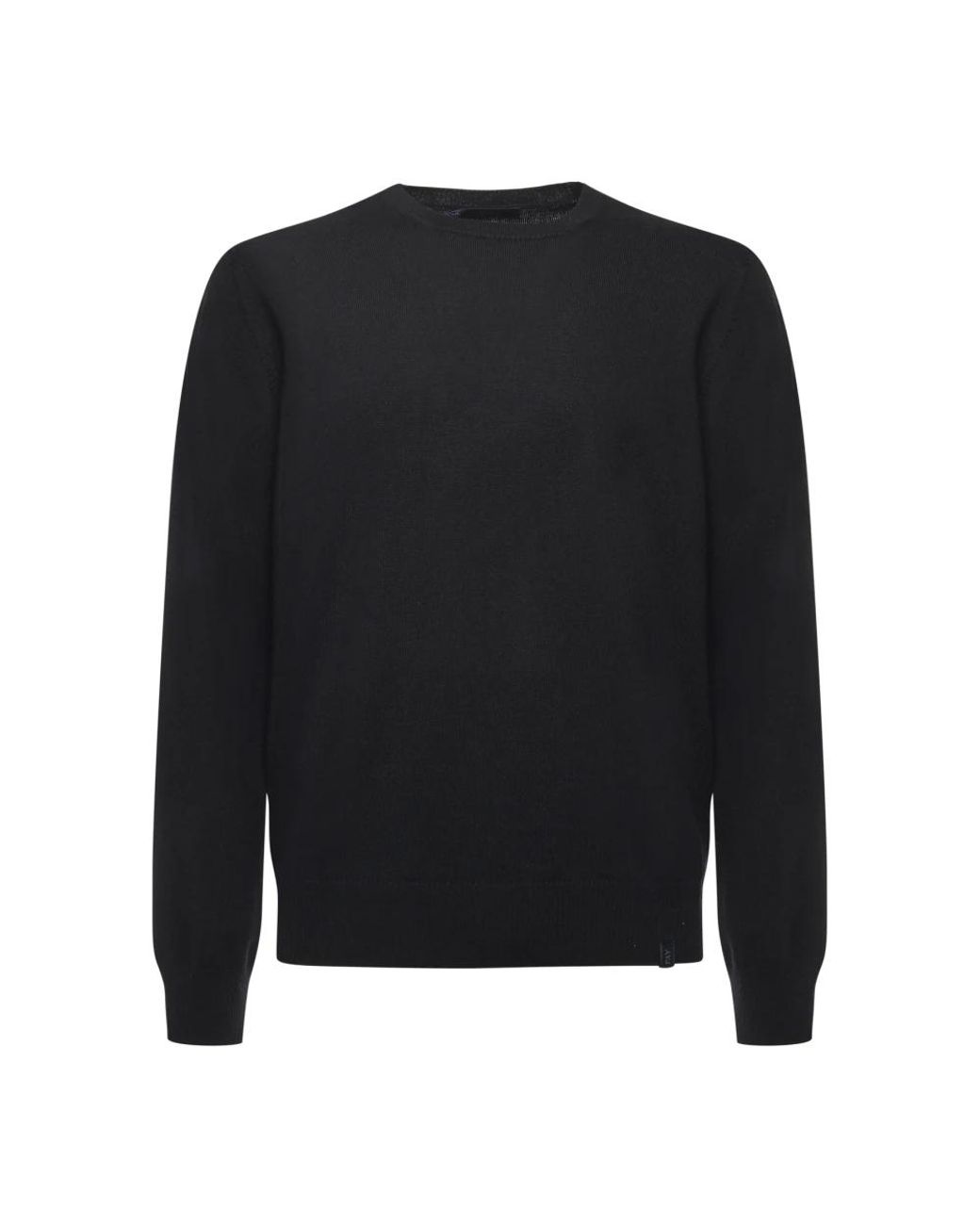 Fay Black Round-Neck Knitwear for men