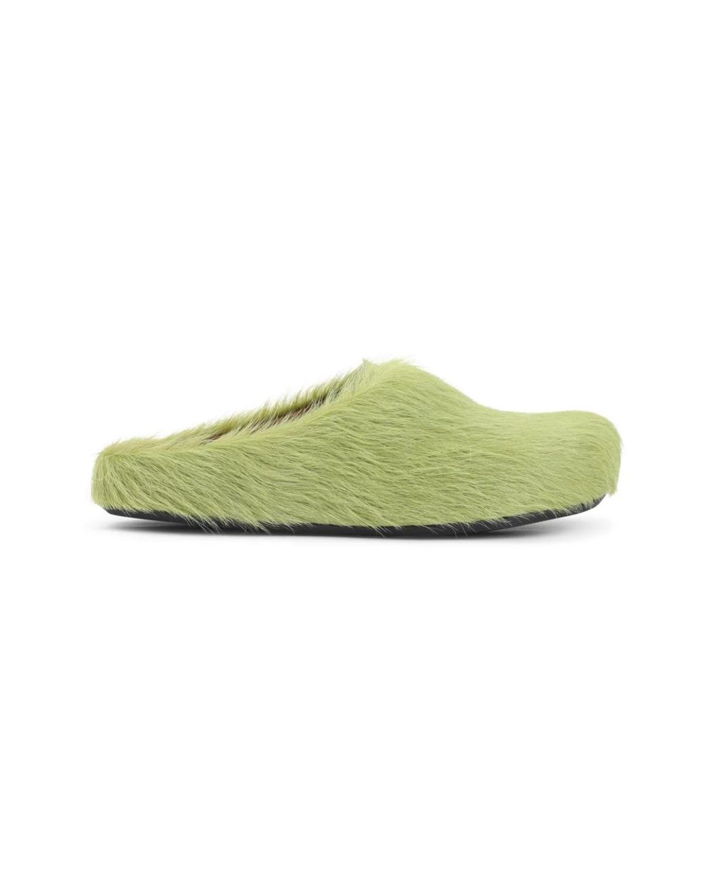 Marni Schoenen ,Groen ,Leer Fussbett Sabot in het Green voor heren