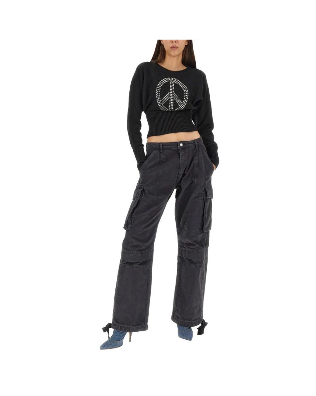 Moschino Black Round-Neck Knitwear