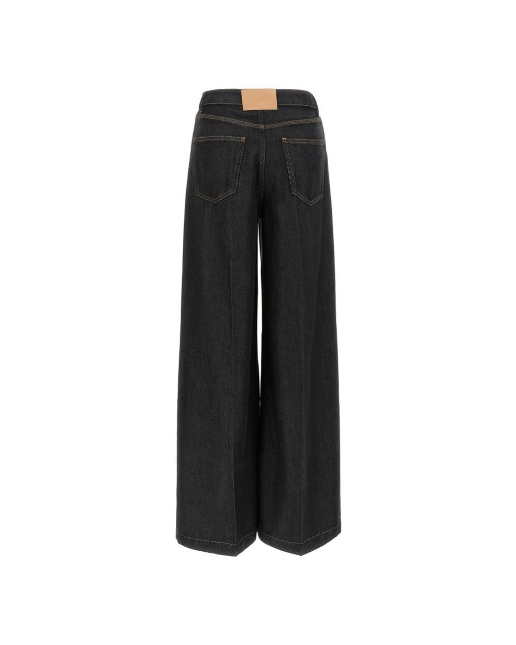 Nude Black Wide Jeans