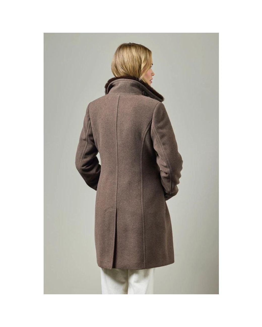 Junge Brown Single-Breasted Coats