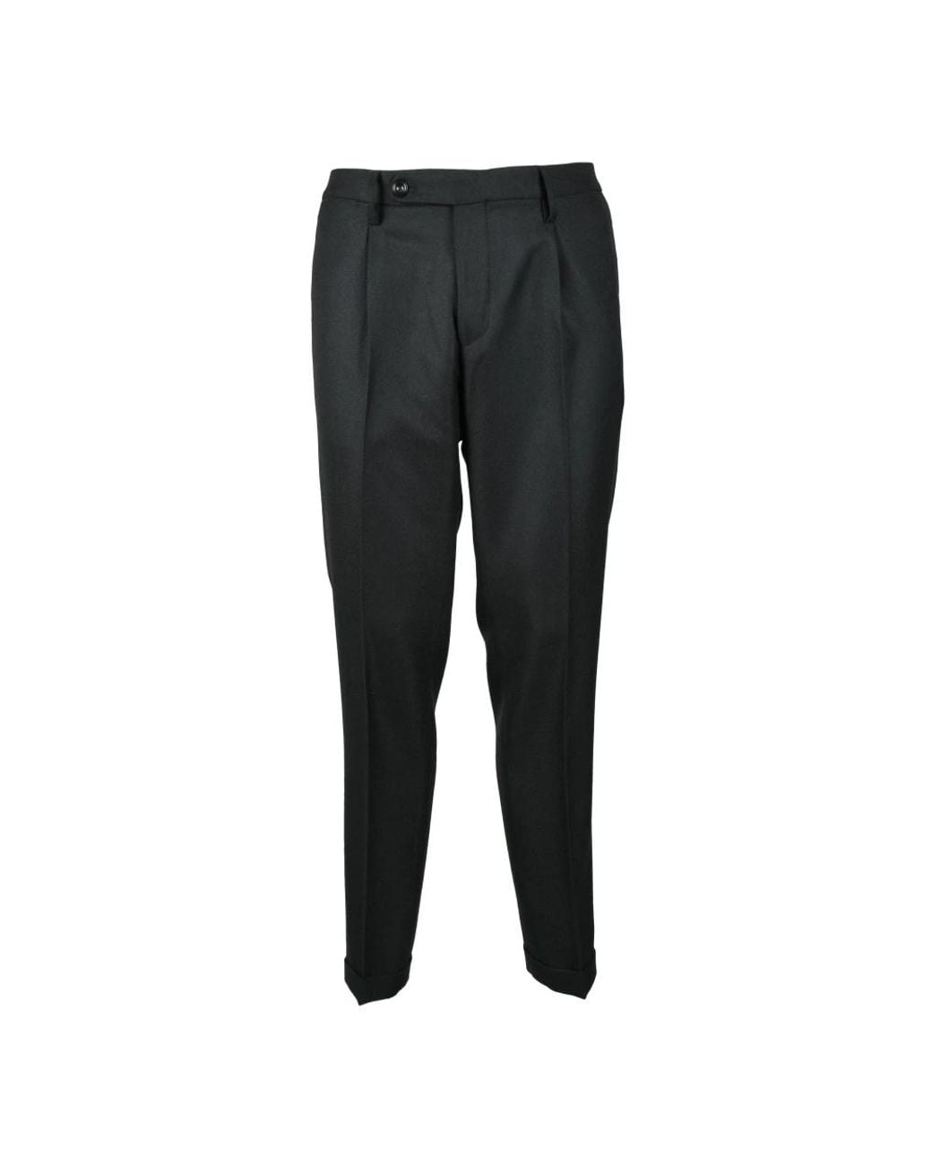Michael Coal Black Suit Trousers for men