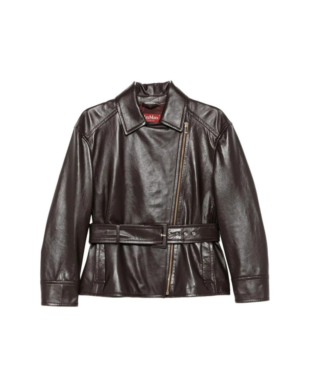 Max Mara Black Leather Jackets