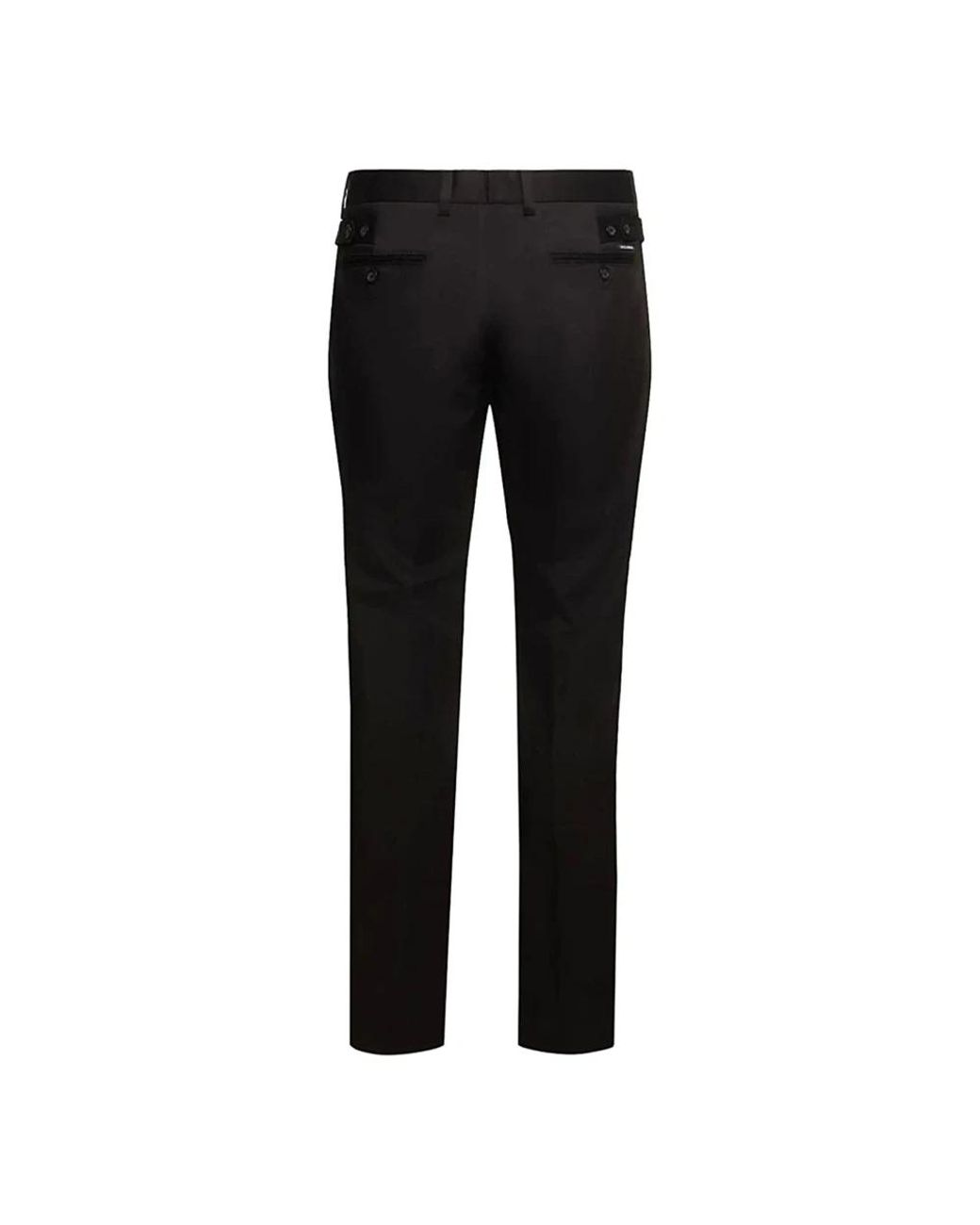 Dolce & Gabbana Black Slim-Fit Trousers for men