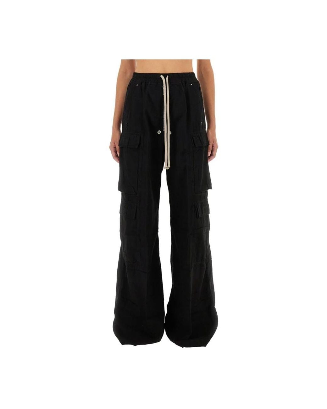 Rick Owens Black Wide Trousers